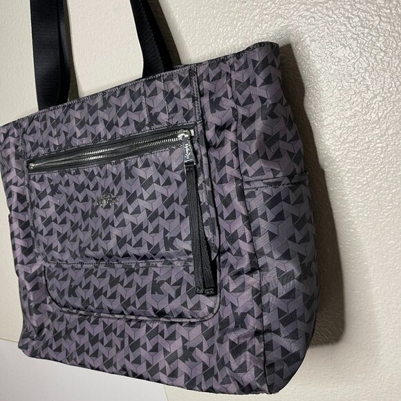 Kipling | Large Geometric Pattern Nylon Tote Bag - Picture 3 of 8
